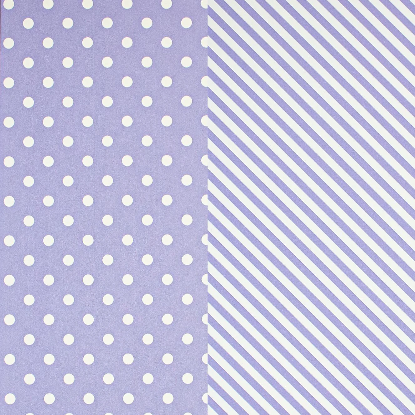 24" x 417 Feet Lavender Dot & Stripe Half Ream Gift Wrap