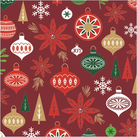 24" x 417 Feet/Roll Holiday Happening Half Ream Gift Wrap