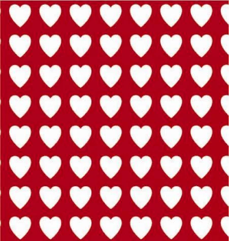 24" x 417 Feet Valentines Half Ream Gift Wrap