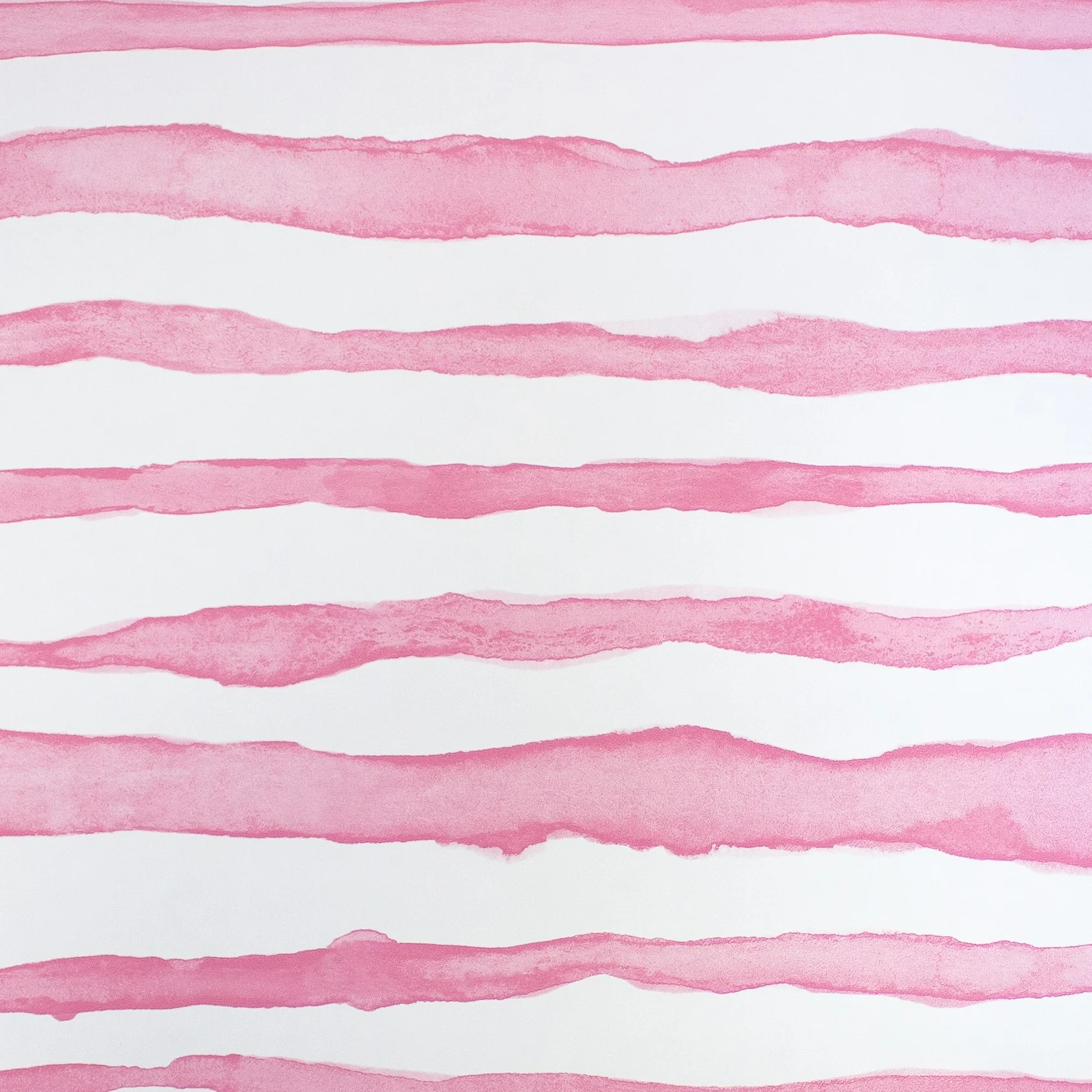 24" x 417 Feet Watercolor Pink Stripe Half Ream Gift Wrap