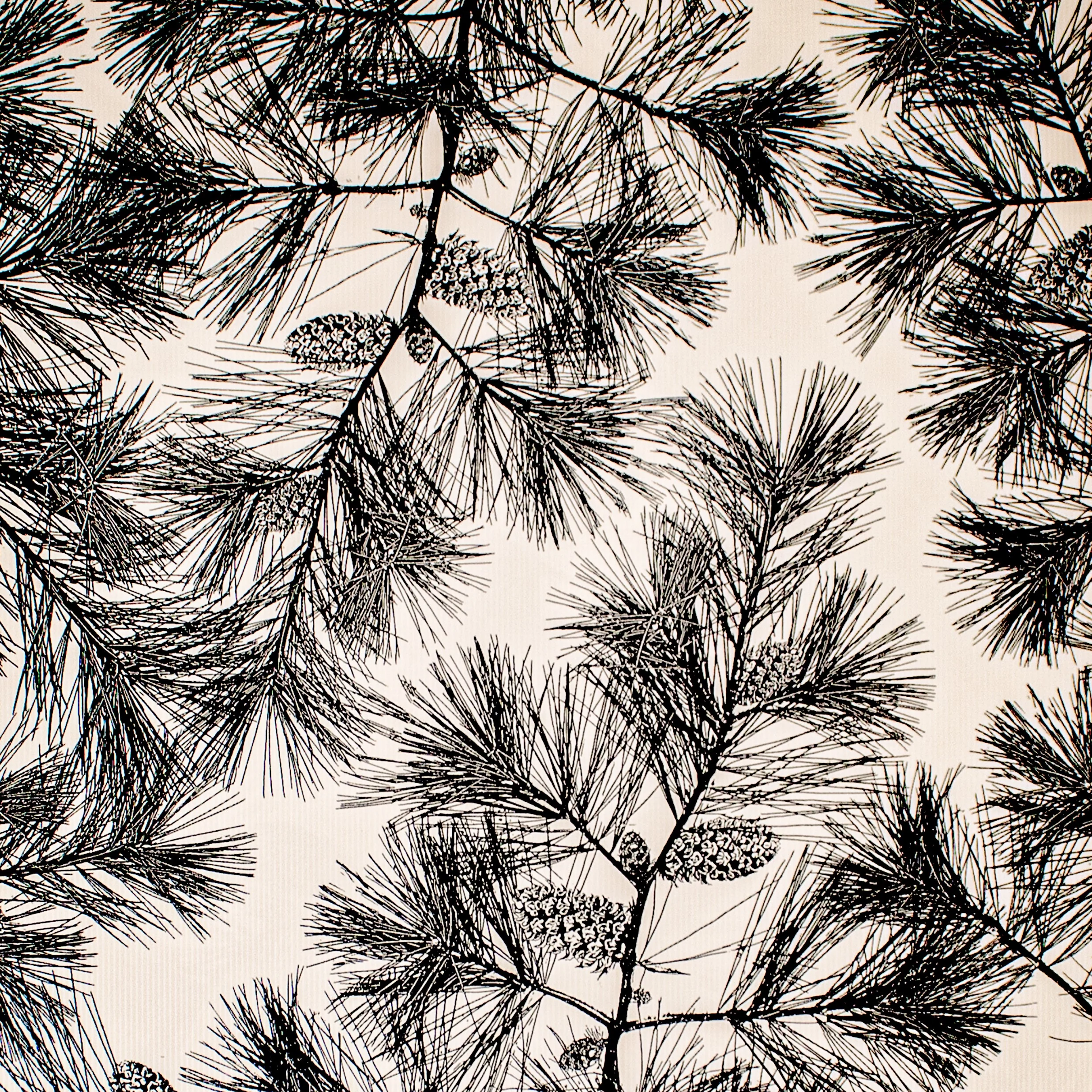 24" x 833 Feet Black Pines Full Ream Gift Wrap