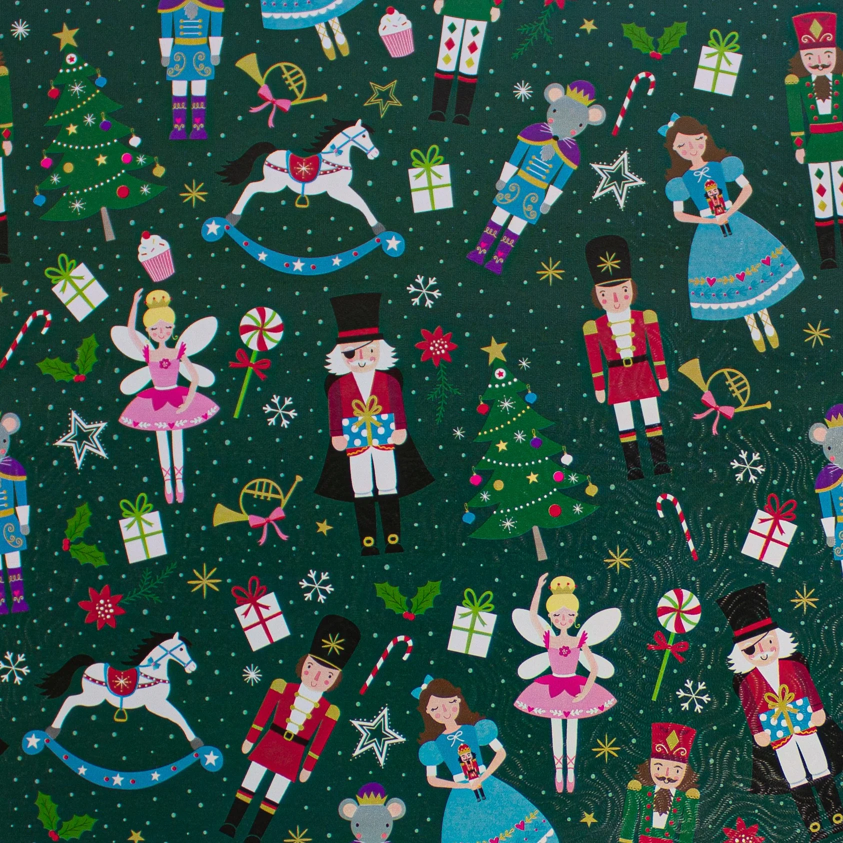 24" x 833 Feet Nutty Holiday Full Ream Gift Wrap