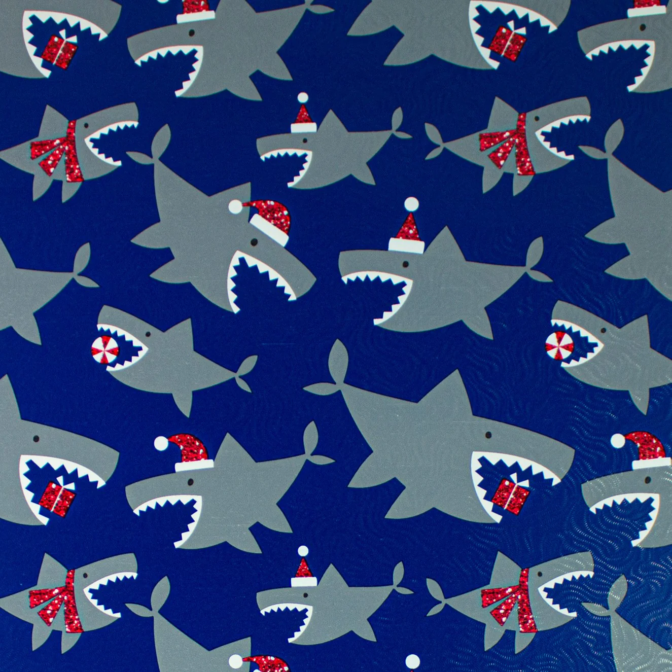 24" x 833 Feet Santa Jaws Full Ream Gift Wrap