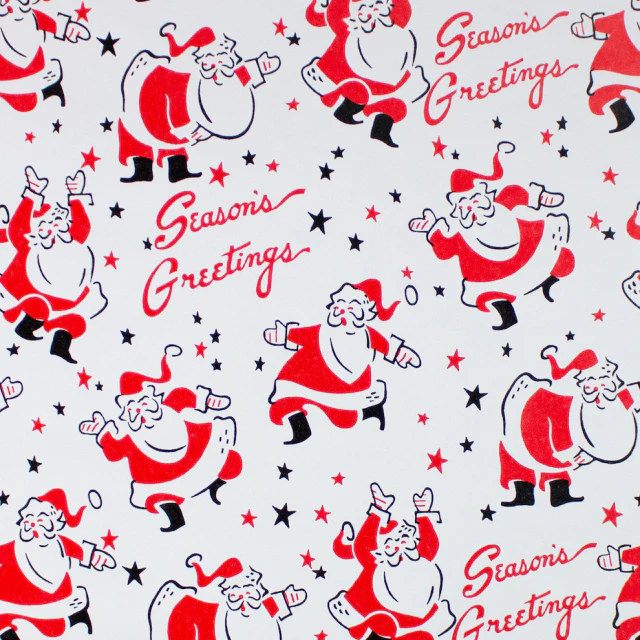 24" x 833 Feet Santa's Song & Dance Full Ream Gift Wrap