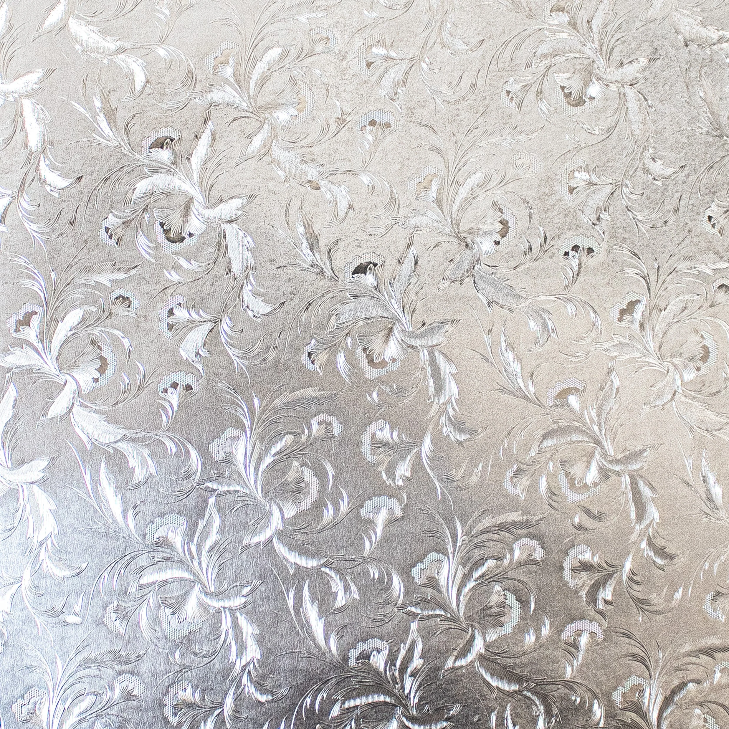 24" x 833 Feet Silver Satin Full Ream Gift Wrap