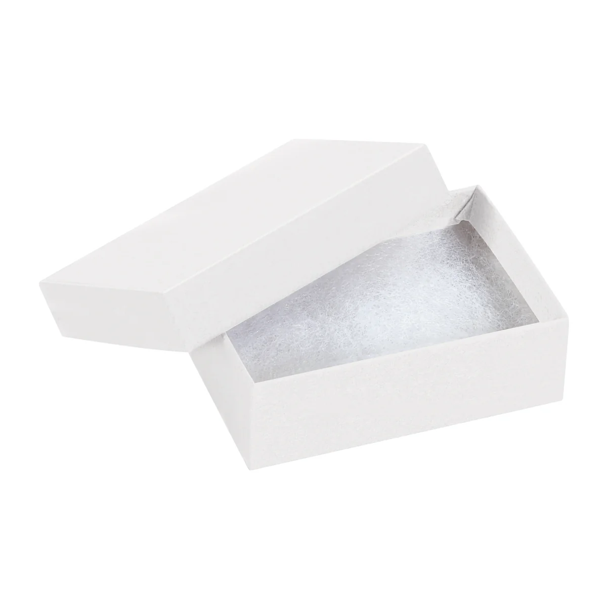 3 1/16 x 2 1/8 x 5/8 White Jewelry Box 100/Case