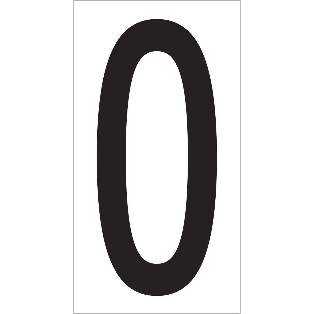 3 1/2" "O" Vinyl Warehouse Letter Labels 50/Case