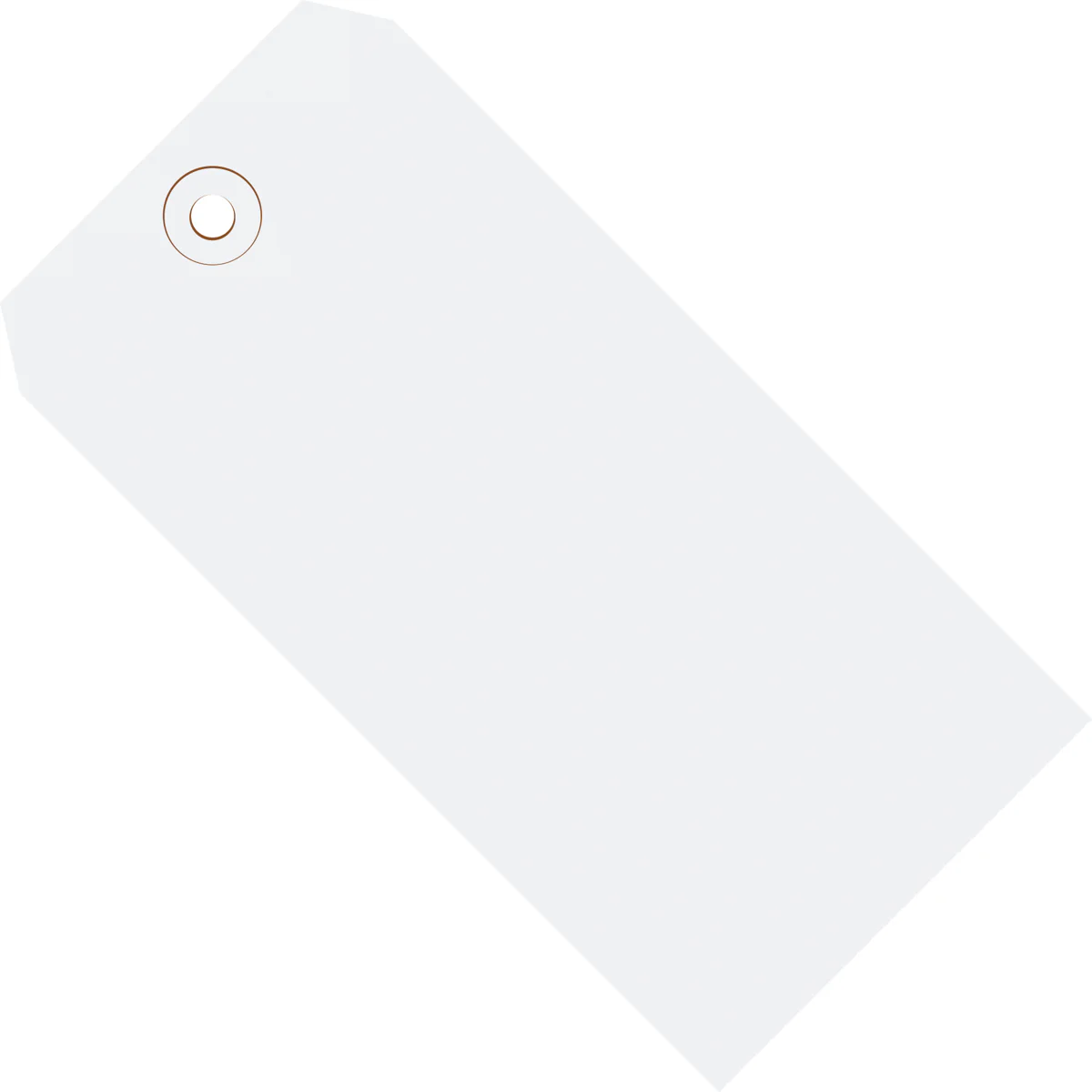 3-1/4 x 1-5/8 White Tags (THICK BOARD - 13 POINT) 1000/Case
