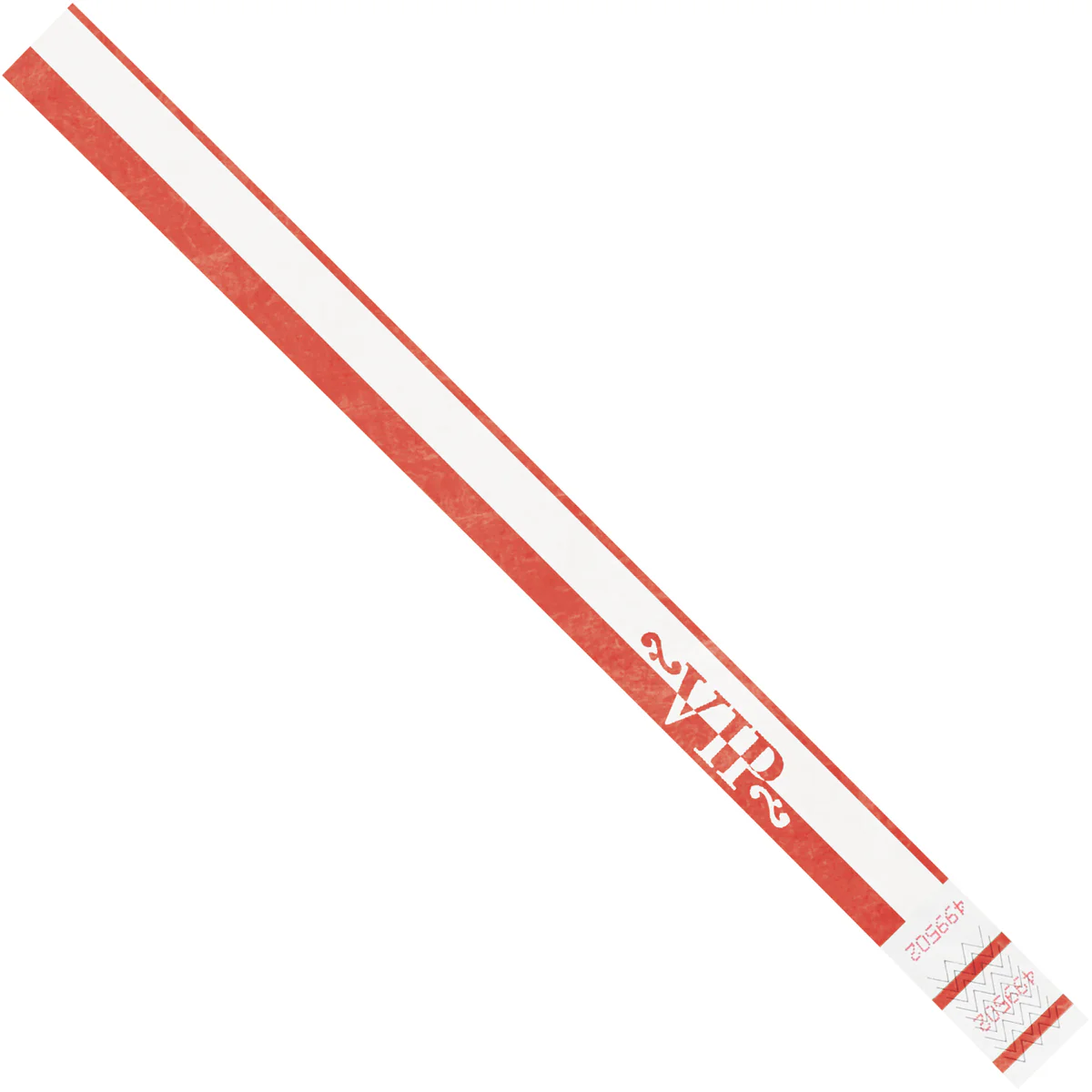 3/4 x 10" Red "VIP" Tyvek Wristbands 500/Case