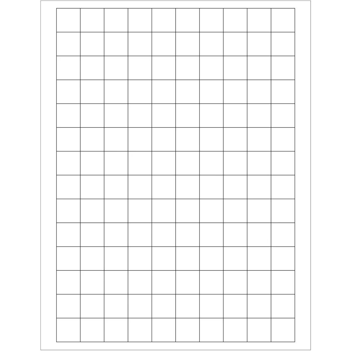 3/4 x 3/4" White Rectangle Laser Labels 14000/Case