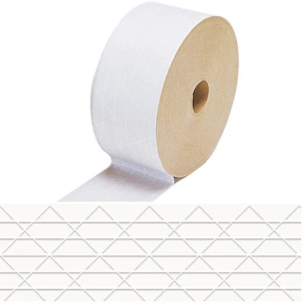 3" (72mm) x 375 Feet White Gummed Tape 8/Case