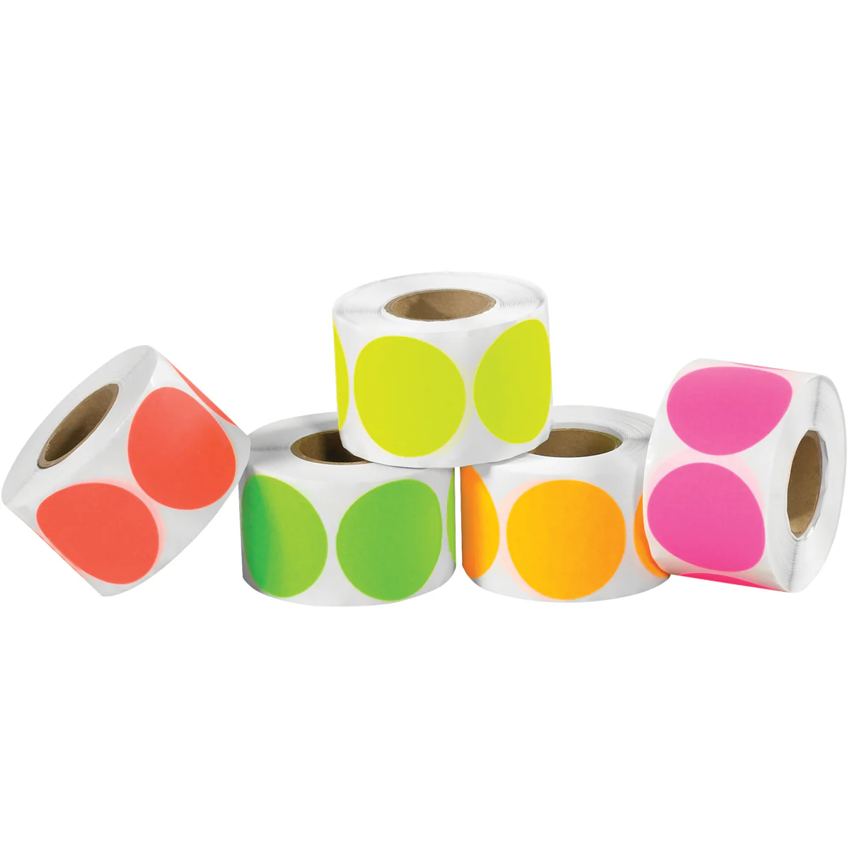 3" Fluorescent Packs Inventory Circles 5000/Case