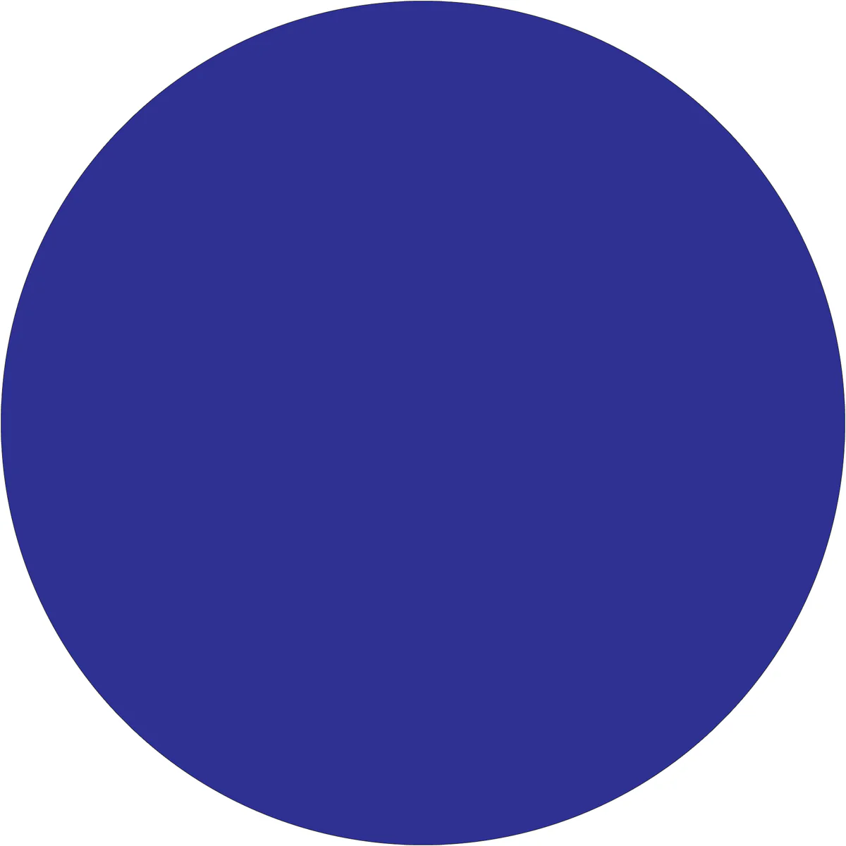 3" Dark Blue Inventory Circle Labels 500/Roll