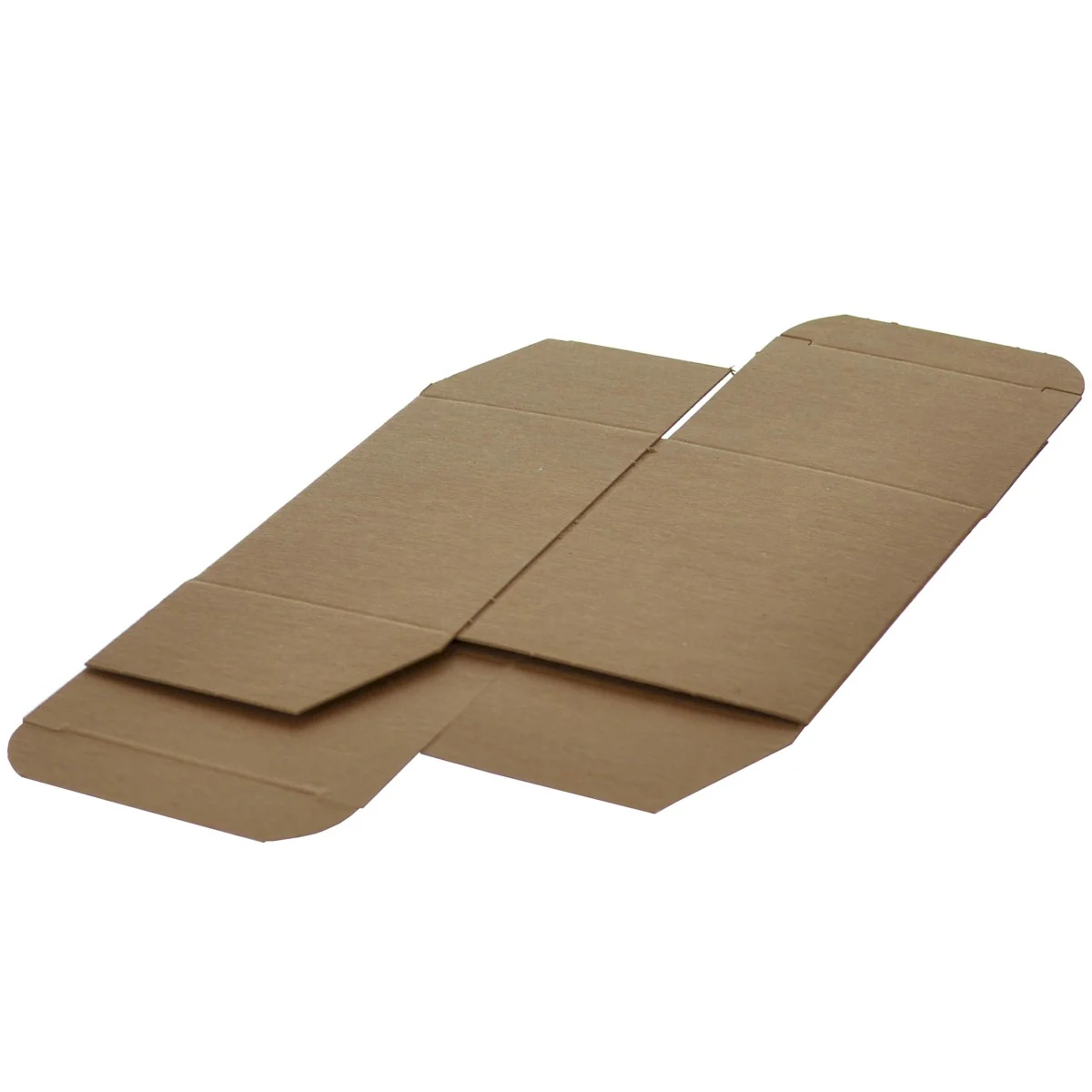 3 x 2 1/2 x 4 Brown 24pt 1-pc Chipboard Folding Carton  500/Case - Image 2