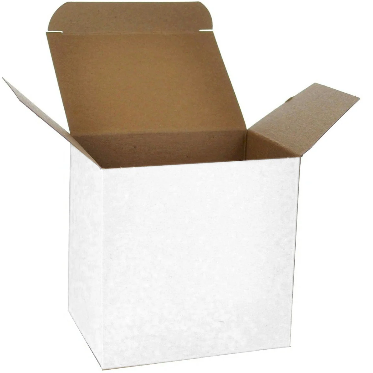 3 x 2 x 3 White 24pt 1-pc Chipboard Folding Carton 500/Case