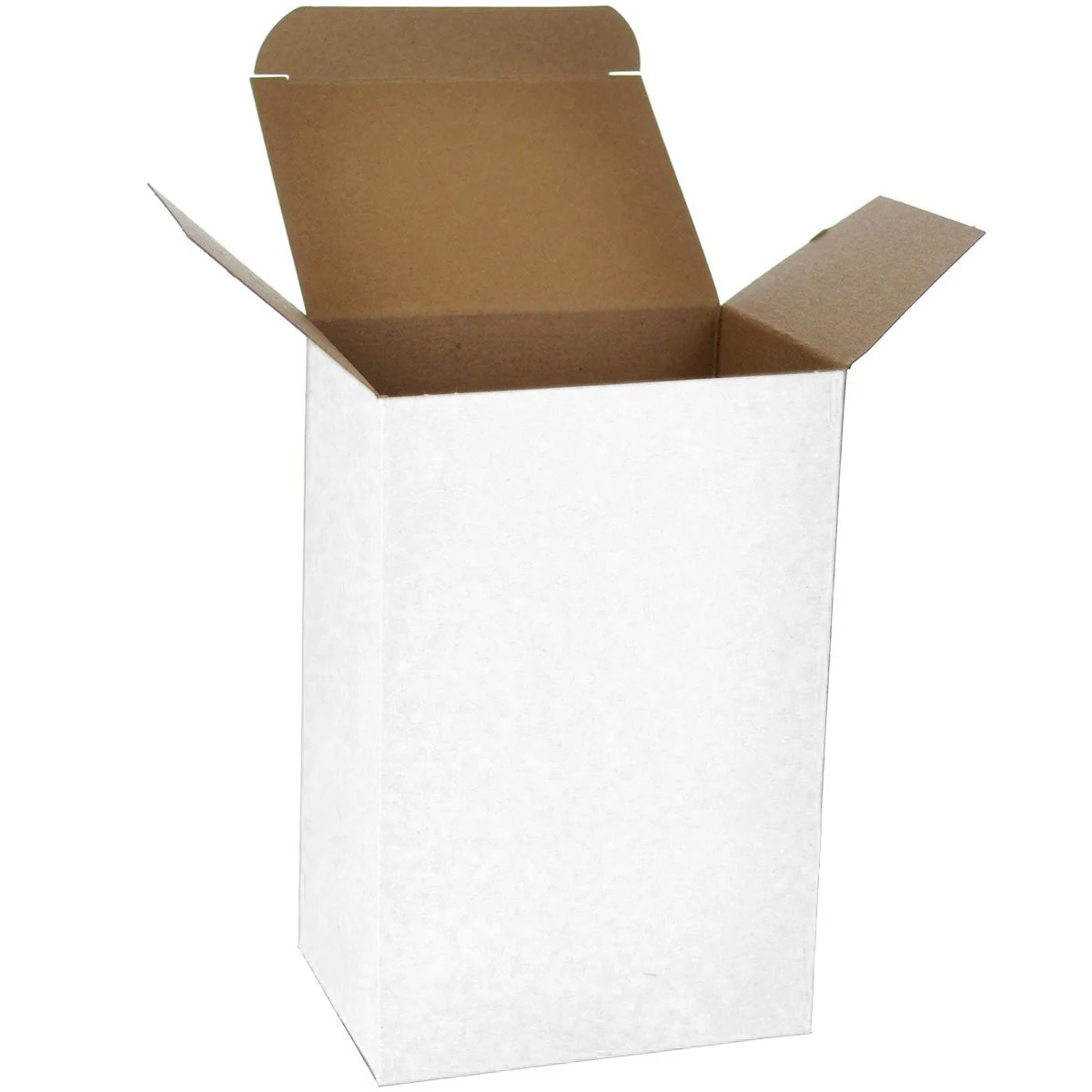 3 x 2 x 5 White 24pt 1-pc Chipboard Folding Carton 500/Case