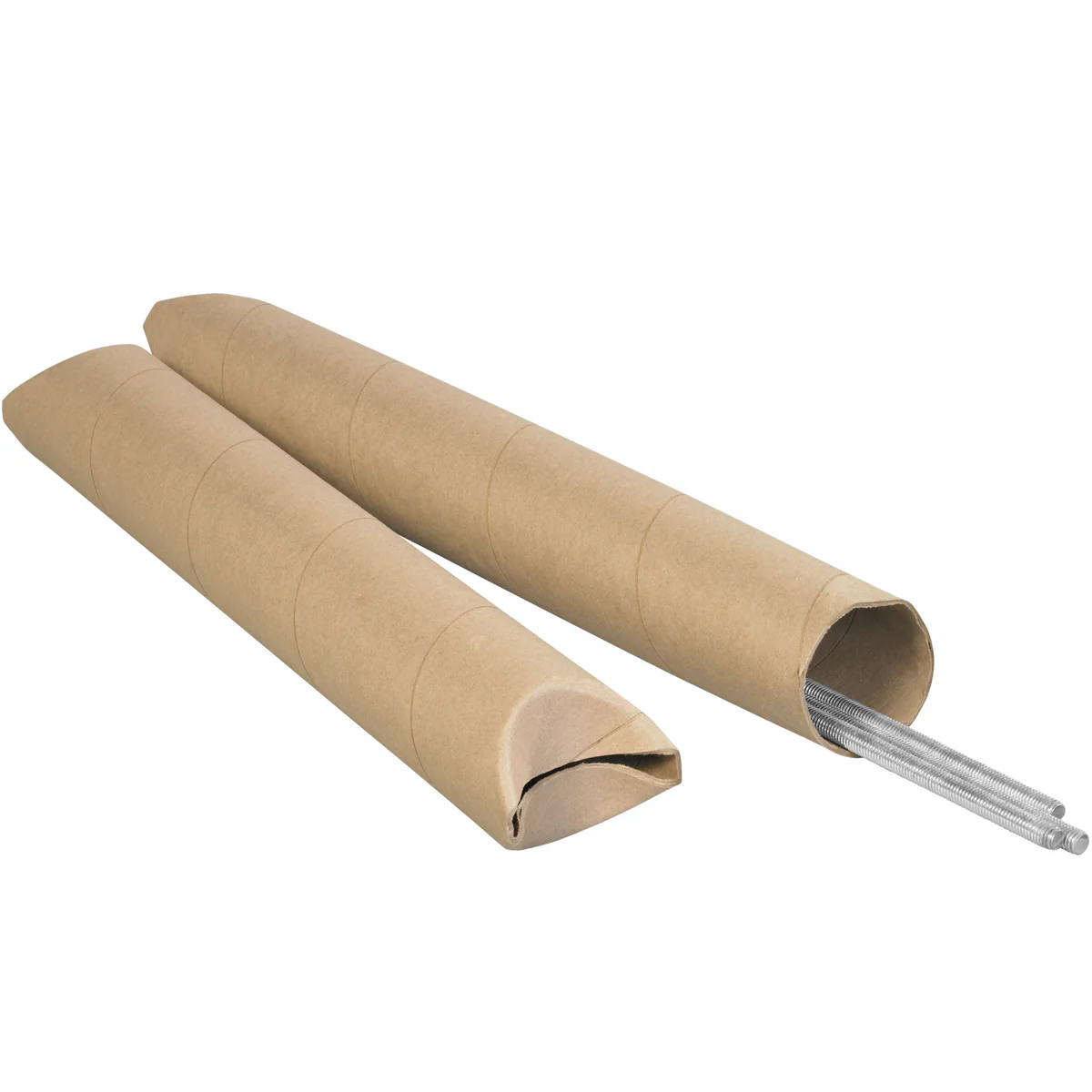 3 x 36 Kraft Crimped End Mailing Tubes .070 Gauge 24/Case