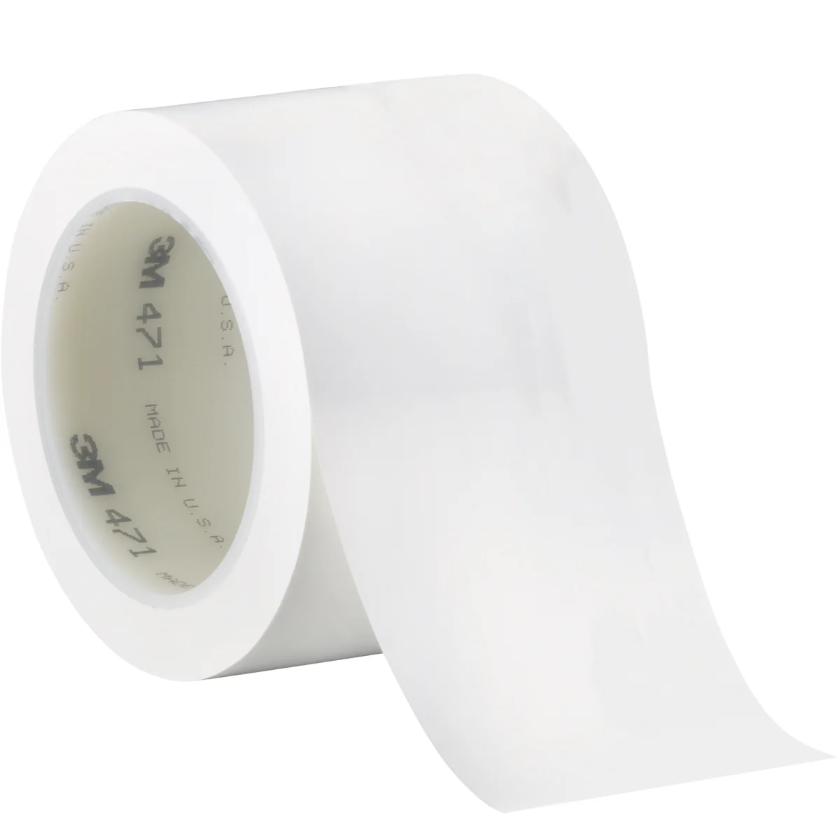 3" x 36 yds. White 3M 471 Vinyl Tape 12/Case