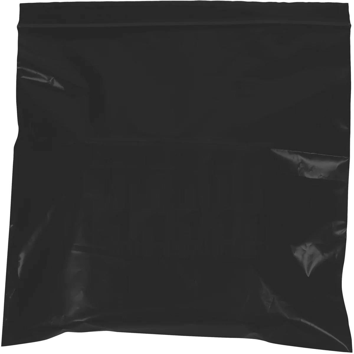 3 x 5 - 2 Mil Black Reclosable Poly Bags 1000/Case
