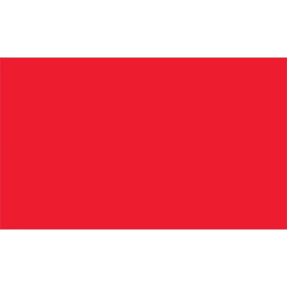 3 x 5" Fluorescent Red Inventory Rectangle Labels 500/Roll