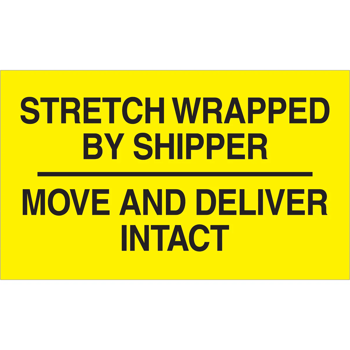 3 x 5 "Stretch Wrapped By Shipper" 500/Roll