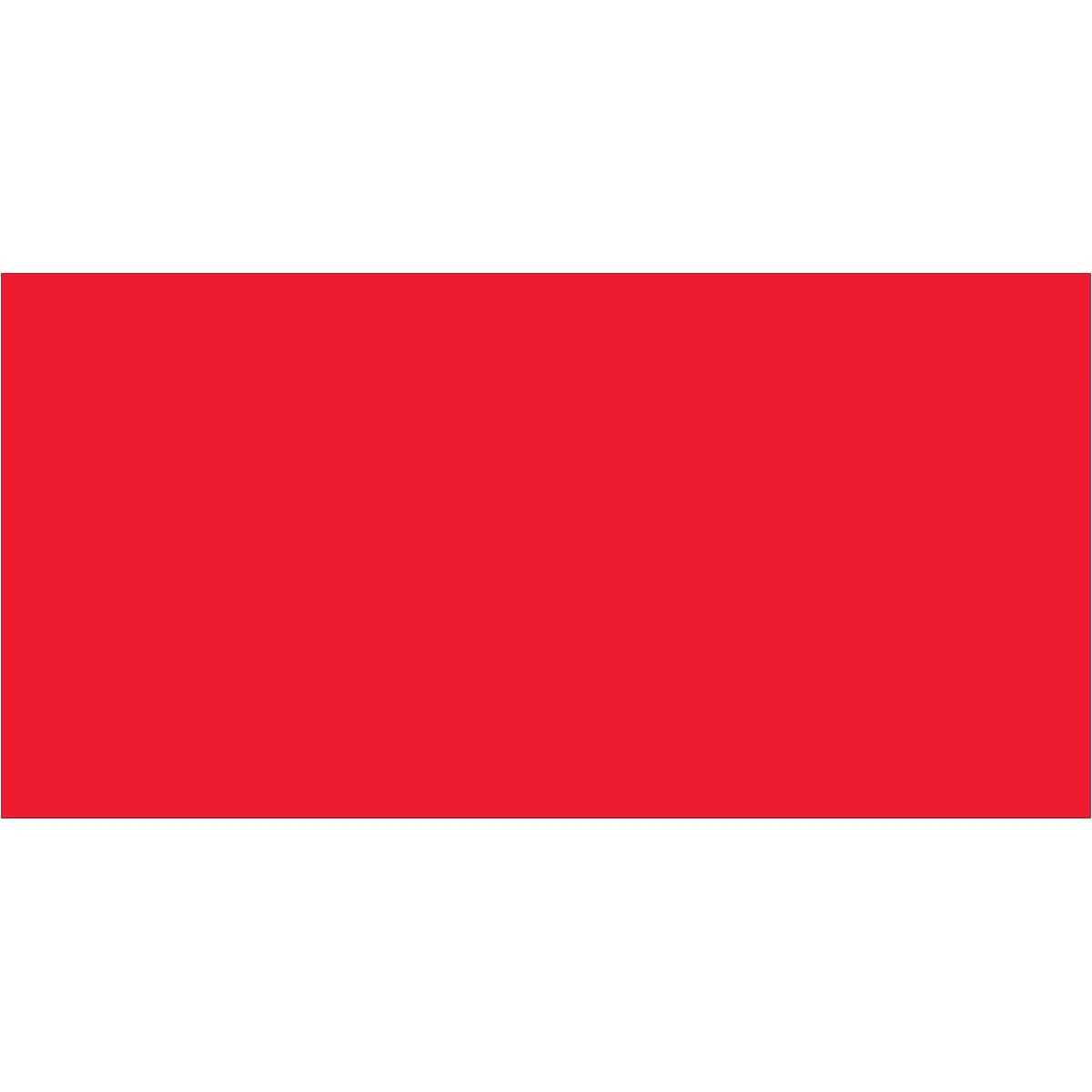 3 x 6" Fluorescent Red Inventory Rectangle Labels 250/Roll