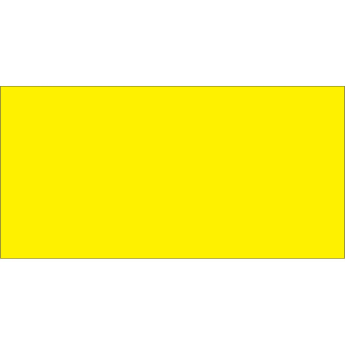 3 x 6" Fluorescent Yellow Inventory Rectangle Labels 250/Roll