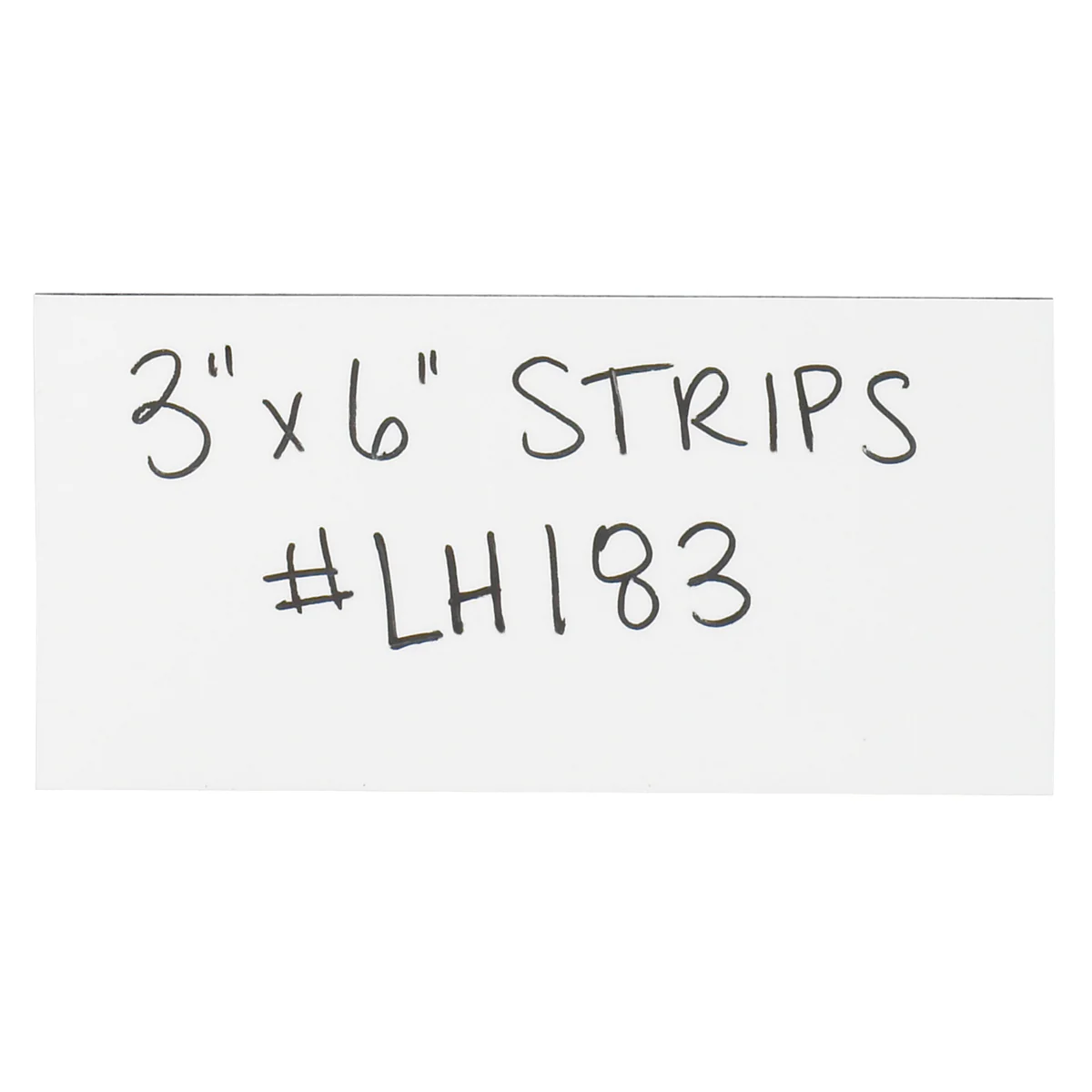 3 x 6 White Warehouse Labels - Magnetic Strips 25/Case