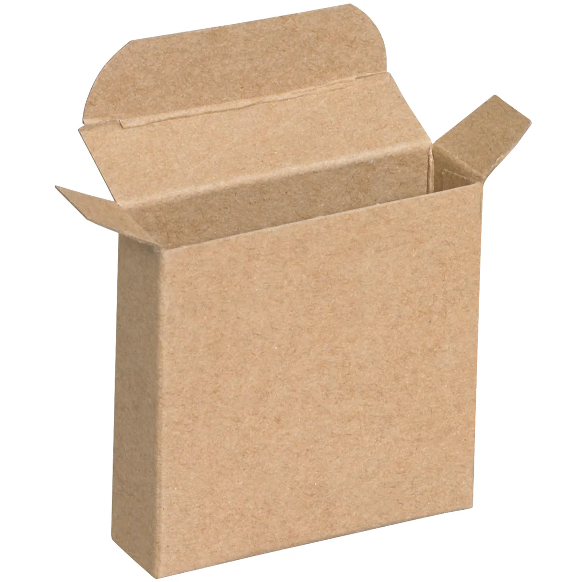 3 x 7/8 x 3 Brown 24pt 1-pc Chipboard Folding Carton  1000/Case - Image 3