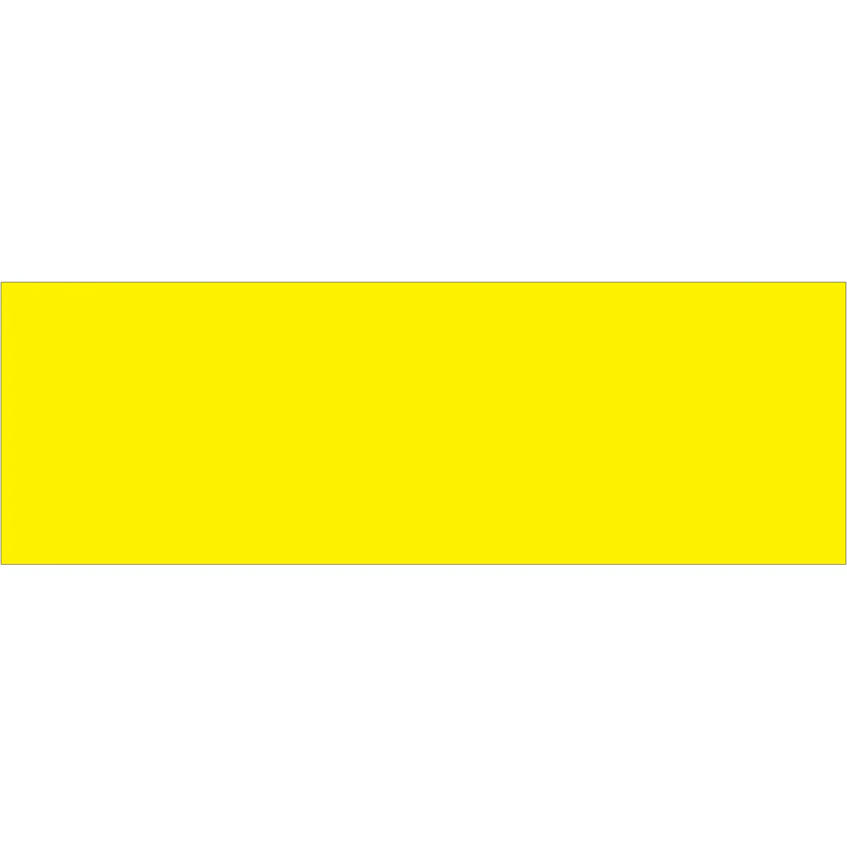 3 x 9" Fluorescent Yellow Inventory Rectangle Labels 250/Roll