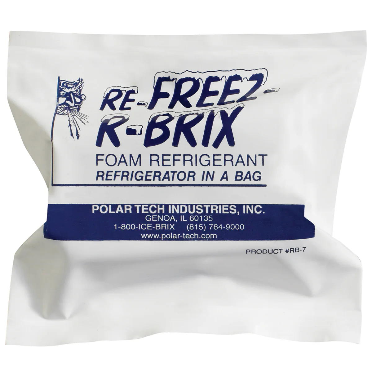 4 1/2 x 2 x 1 1/2 Re-Freez-R-Brix Cold Bricks 48/Case