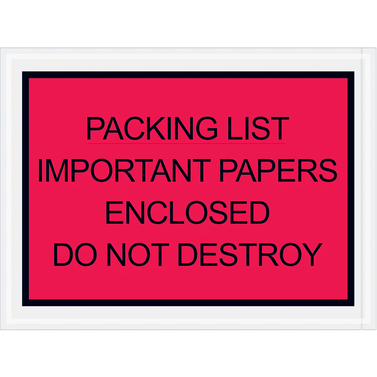 4 1/2 x 6 Red Important Papers Enclosed Envelopes 1000/Case