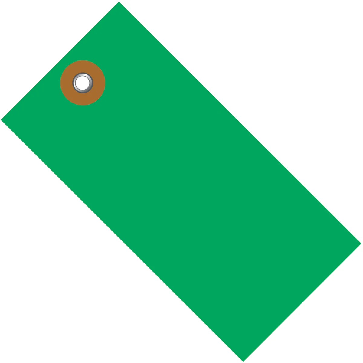 4 1/4 x 2 1/8 Green Tyvek Shipping Tag 100/Case