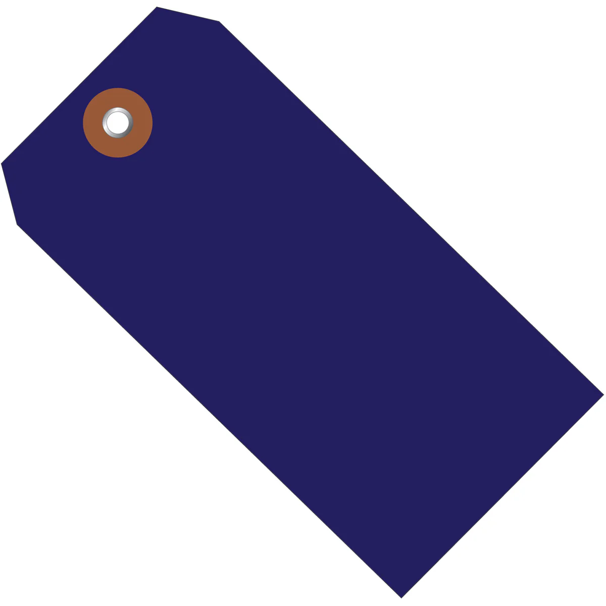 4 3/4 x 2 3/8 Blue Plastic Shipping Tags 100/Case