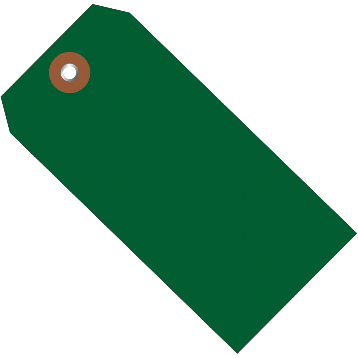 4 3/4 x 2 3/8 Green Plastic Shipping Tags 100/Case