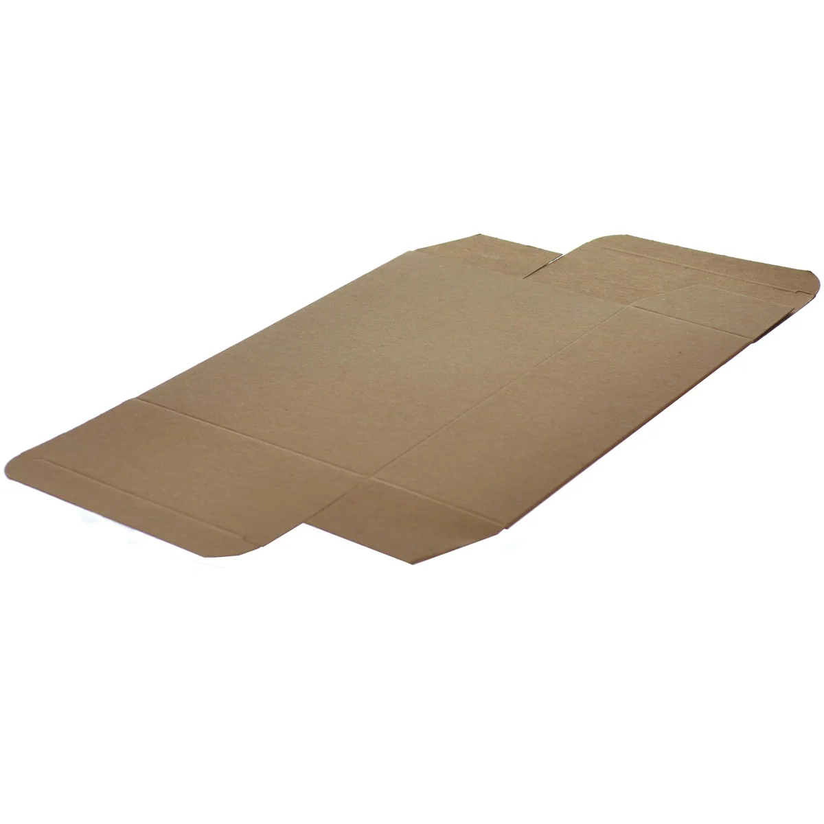 4 5/8 x 2 3/8 x 7 3/8 Brown 24pt 1-pc Chipboard Folding Carton 250/Case - Image 2