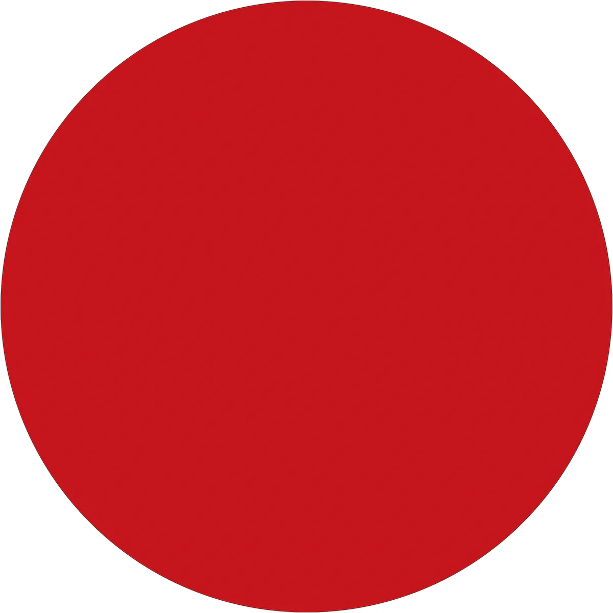 4" Red Inventory Circle Labels 500/Roll