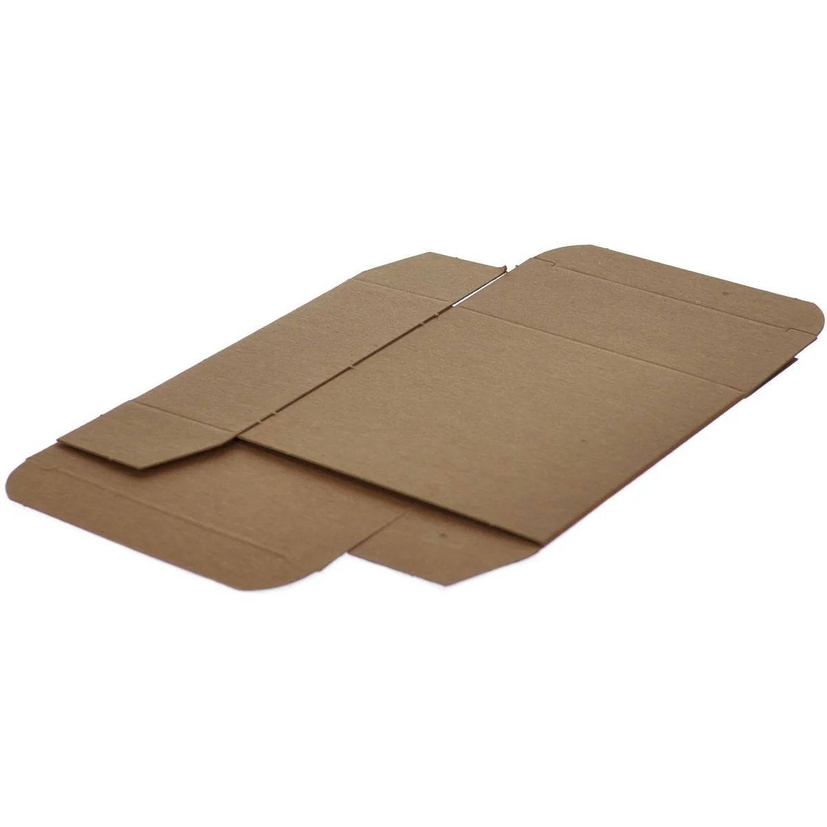 4 x 1 5/8 x 4 Brown 24pt 1-pc Chipboard Folding Carton  500/Case - Image 2