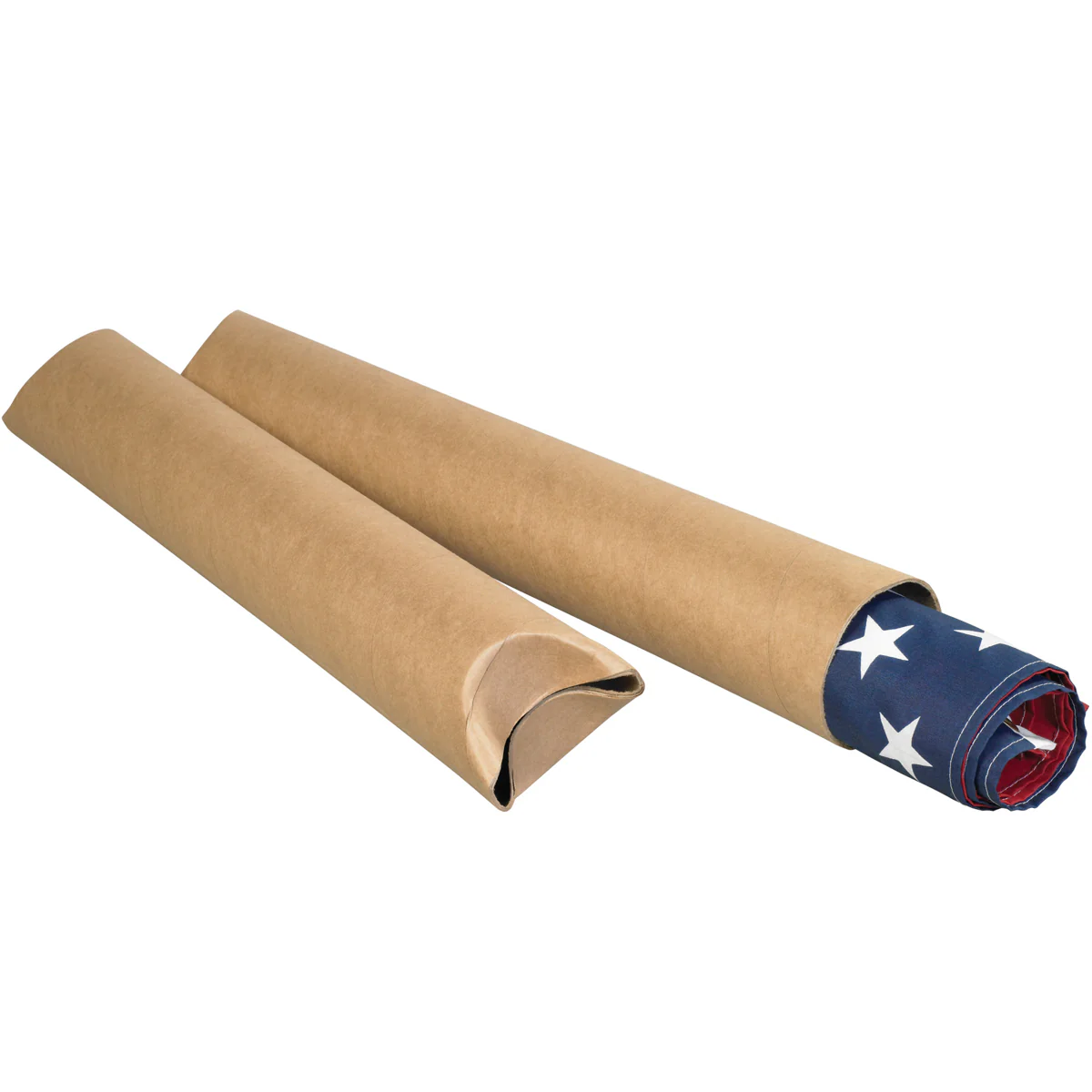 4 x 36 Kraft Crimped End Mailing Tubes .080 Gauge 15/Case