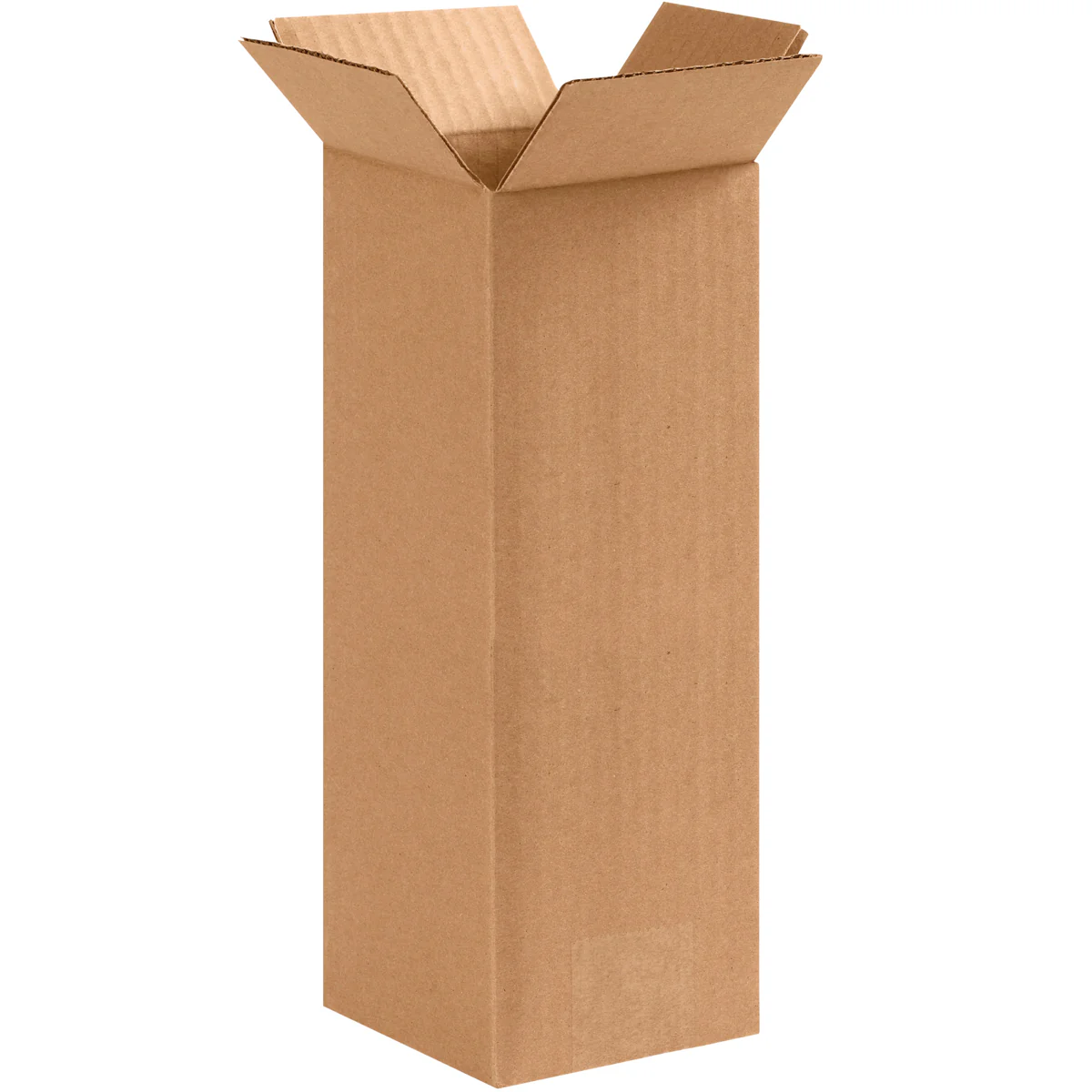 4 x 4 x 10 Corrugated Boxes 25/Bundle