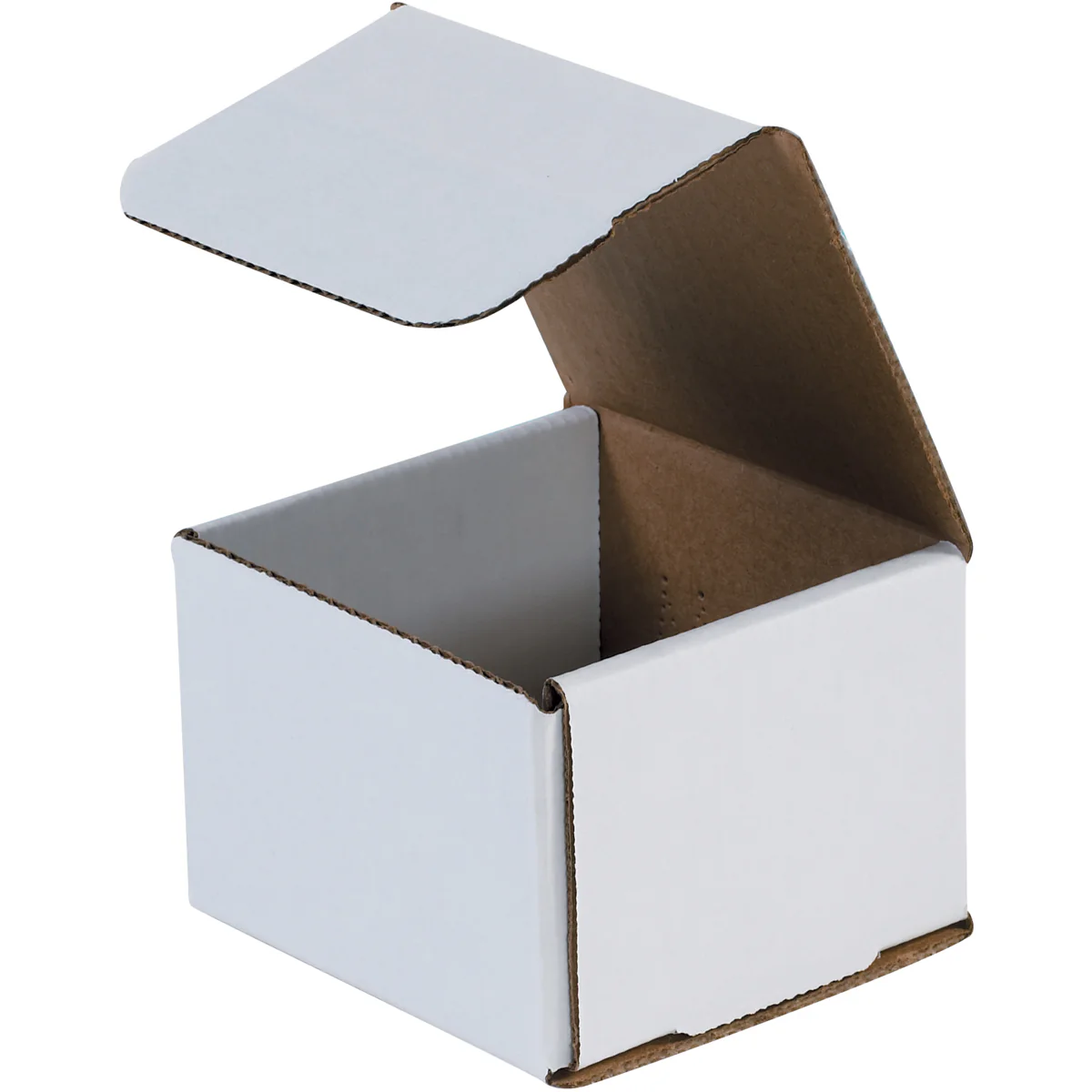 4 x 4 x 3 White Corrugated Mailers 50/Bundle