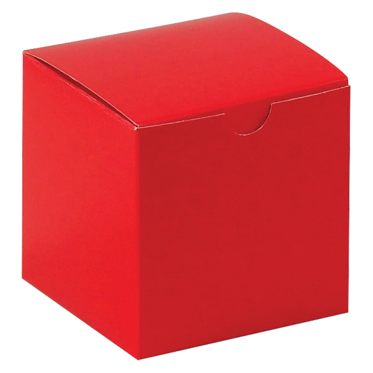 4 x 4 x 4 Red Gloss Gift Box 100/Case