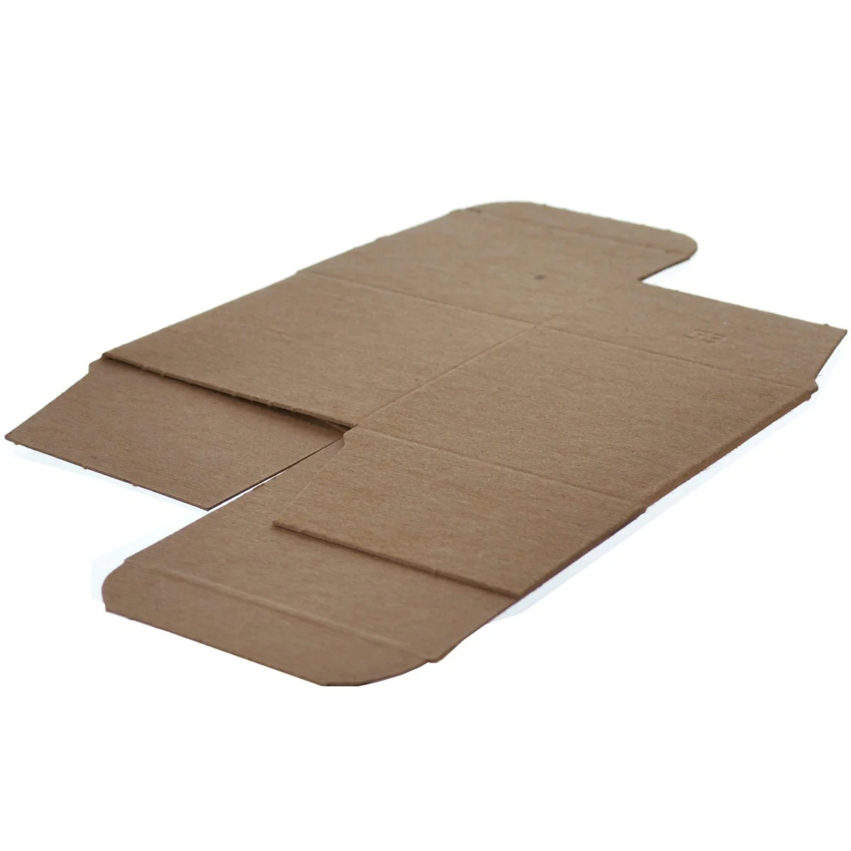 4 x 4 x 4 Brown 24pt 1-pc Chipboard Folding Carton 250/Case - Image 2