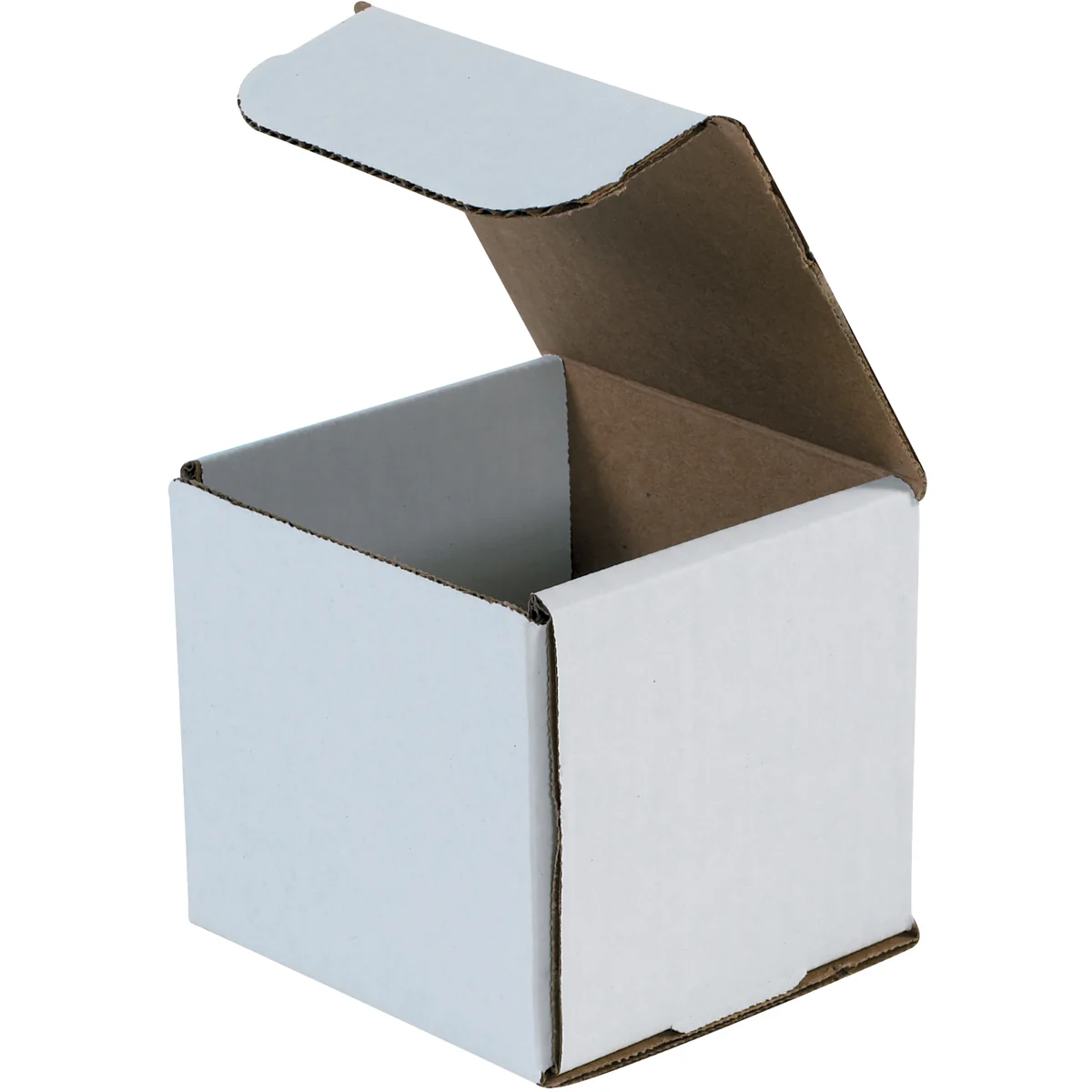 4 x 4 x 4 White Corrugated Mailers 50/Bundle