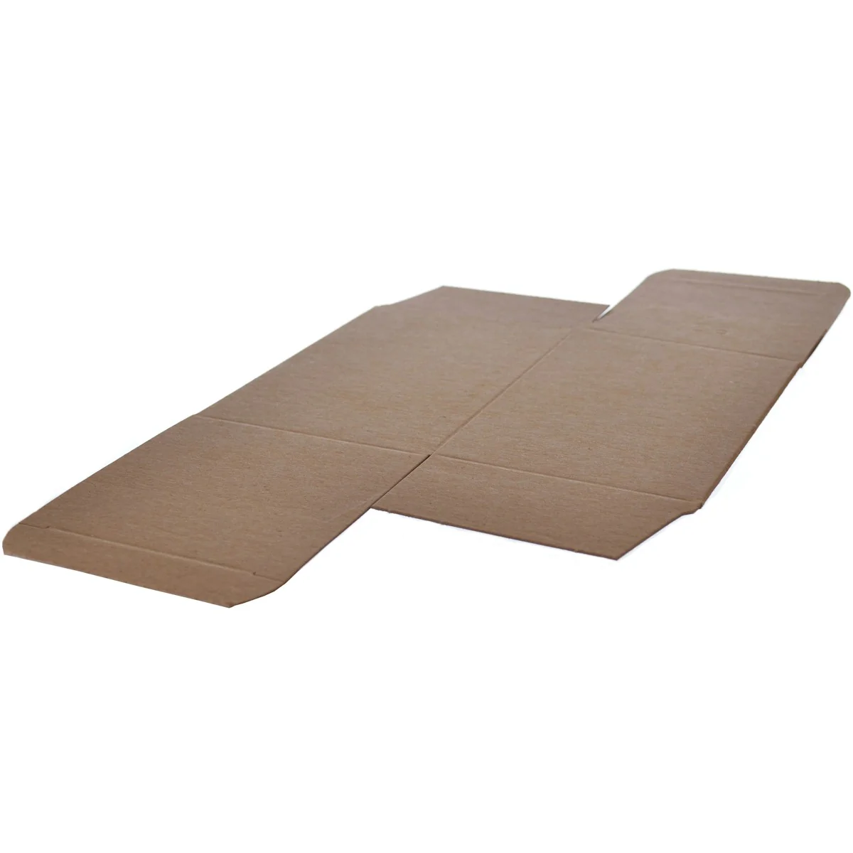 4 x 4 x 6 Brown 24pt 1-pc Chipboard Folding Carton 250/Case - Image 2