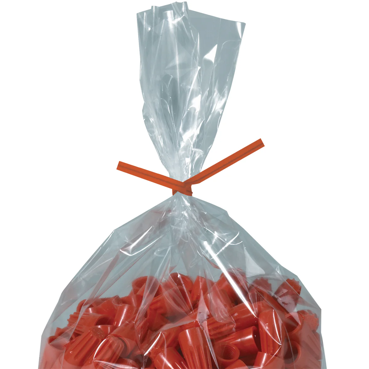 4 x 5/32 Orange Paper Twist Ties 2000/Case