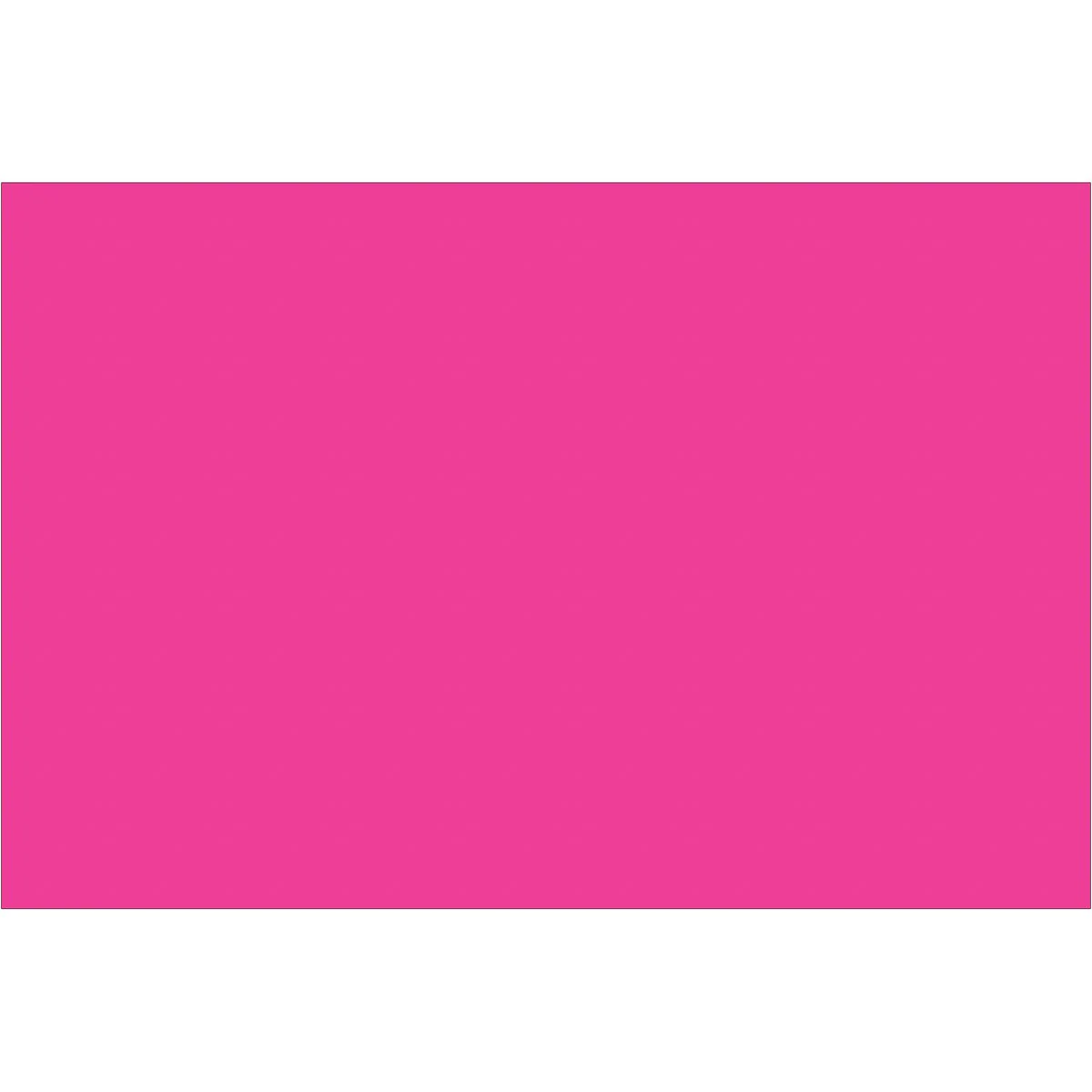 4 x 6" Fluorescent Pink Inventory Rectangle Labels 500/Roll
