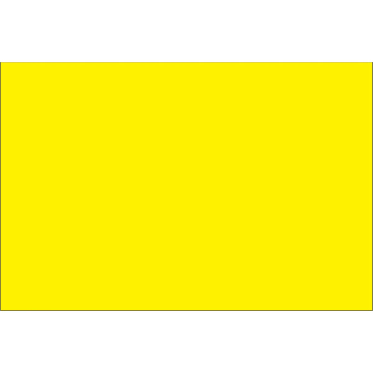 4 x 6" Fluorescent Yellow Inventory Rectangle Labels 500/Roll