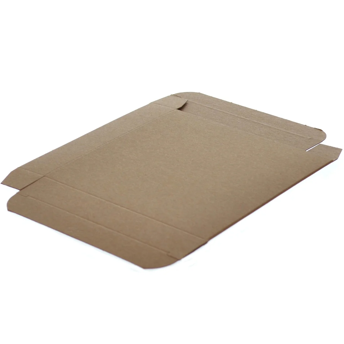 5 1/4 x 1 x 5 1/4 Brown 24pt 1-pc Chipboard Folding Carton 250/Case - Image 2