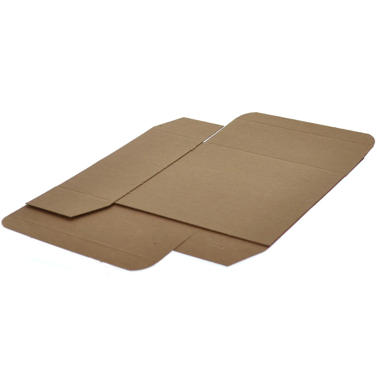 5 1/4 x 2 1/4 x 5 1/4 Brown 24pt 1-pc Chipboard Folding Carton 250/Case - Image 2